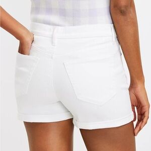 LOFT White Jean Shorts